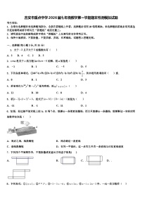 吉安市重点中学2026届七年级数学第一学期期末检测模拟试题含解析