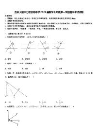 吉林大附中力旺实验中学2026届数学七年级第一学期期末考试试题含解析