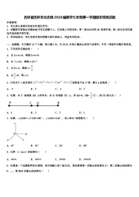 吉林省吉林市永吉县2026届数学七年级第一学期期末检测试题含解析