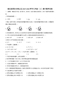 湖北省武汉市青山区2025-2026学年七年级（上）期中数学试卷
