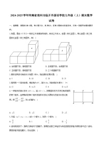 河南省郑州市郑州经济技术开发区外国语学校2024-2025学年上学期九年级数学期末试卷 含答案