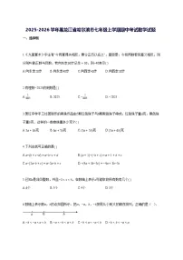 2025~2026学年黑龙江省哈尔滨市七年级上册期中考试数学试题-含解析