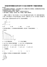 吉林省长春市朝阳区东北师大附中2026届七年级数学第一学期期末调研试题含解析