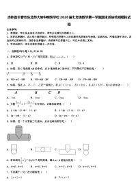 吉林省长春市东北师大附中明珠学校2026届七年级数学第一学期期末质量检测模拟试题含解析