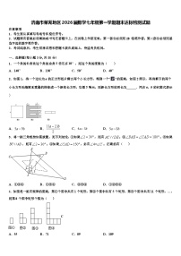 济南市莱芜地区2026届数学七年级第一学期期末达标检测试题含解析