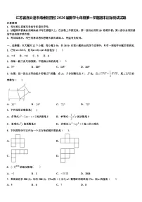 江苏省连云港市海州区四校2026届数学七年级第一学期期末达标测试试题含解析