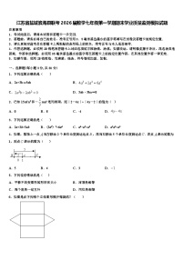 江苏省盐城滨海县联考2026届数学七年级第一学期期末学业质量监测模拟试题含解析