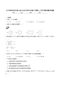 辽宁省丹东市九校2026届九年级上学期11月月考数学试卷（含答案）