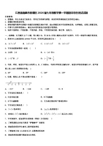 江西省南昌市新建区2026届七年级数学第一学期期末综合测试试题含解析