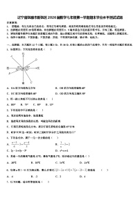 辽宁省抚顺市新抚区2026届数学七年级第一学期期末学业水平测试试题含解析