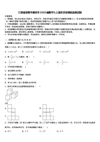 江西省宜春市高安市2026届数学七上期末质量跟踪监视试题含解析