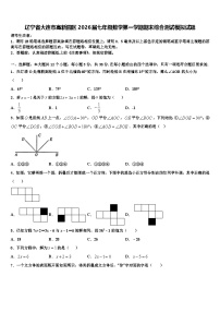 辽宁省大连市高新园区2026届七年级数学第一学期期末综合测试模拟试题含解析