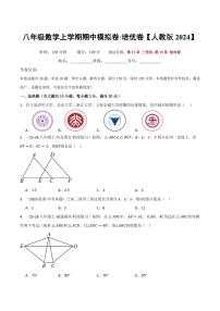 2025-2026学年八年级数学上学期期中模拟卷试题及答案（培优&拔尖卷）（人教版2024）(1)