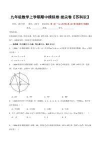2025-2026学年九年级数学上学期期中模拟卷试题及答案（培优&提尖卷）（苏科版）