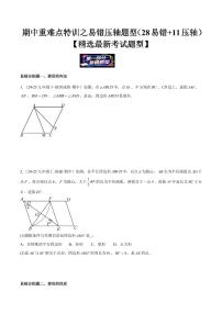 期中重难点特训（28易错+11压轴题型）试题及答案--2025-2026学年九年级数学上册（北师大版）