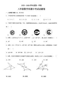 广东省潮州市湘桥区城南实验中学2025--2026学年上学期八年级数学期中试卷