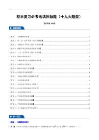 期末复习必考选填压轴题（十九大题型）练习含答案—2024-2025学年七年级数学下册（沪科版2024）
