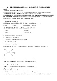 辽宁省锦州市滨海期实验学校2026届七年级数学第一学期期末联考试题含解析
