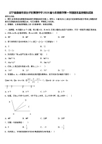 辽宁省盘锦市双台子区第四中学2026届七年级数学第一学期期末监测模拟试题含解析