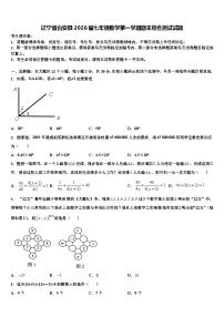辽宁省台安县2026届七年级数学第一学期期末综合测试试题含解析