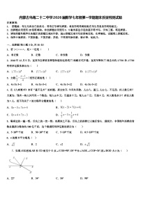 内蒙古乌海二十二中学2026届数学七年级第一学期期末质量检测试题含解析