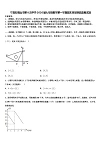 宁夏石嘴山市第十五中学2026届七年级数学第一学期期末质量跟踪监视试题含解析