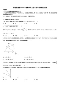 青海省黄南市2026届数学七上期末复习检测模拟试题含解析