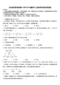山东省东营市胜利第一中学2026届数学七上期末教学质量检测试题含解析