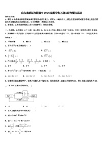 山东省聊城市临清市2026届数学七上期末联考模拟试题含解析