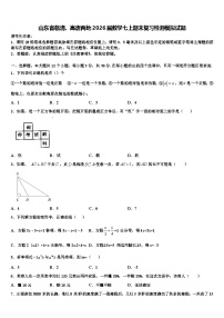 山东省临清、高唐两地2026届数学七上期末复习检测模拟试题含解析