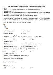 山东省潍坊市寒亭区2026届数学七上期末学业质量监测模拟试题含解析