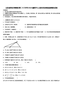 山东省青岛市即墨区第二十八中学2026届数学七上期末质量跟踪监视模拟试题含解析