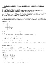 山东省威海市荣成第十四中学2026届数学七年级第一学期期末学业质量监测试题含解析