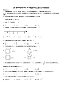 山东省泰安第十中学2026届数学七上期末达标检测试题含解析