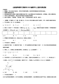 山西省朔州怀仁县联考2026届数学七上期末经典试题含解析