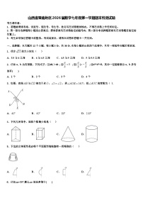山西省晋南地区2026届数学七年级第一学期期末检测试题含解析