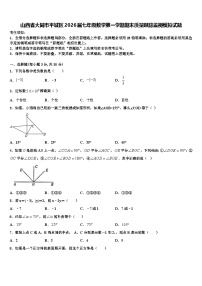 山西省大同市平城区2026届七年级数学第一学期期末质量跟踪监视模拟试题含解析