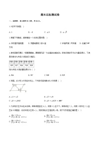 2025-2026学年北师大版数学八年级上册期末达标测试卷 （含答案）