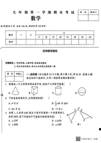 甘肃省张掖市肃南裕固族自治县2024-2025学年上学期期末考试七年级数学试卷