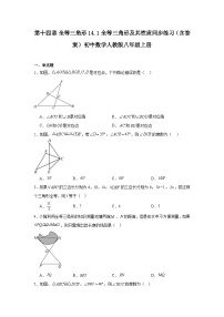 人教版（2024）八年级上册（2024）14.1 全等三角形及其性质课堂检测