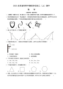 北京市清华大学附属中学朝阳学校八年级上学期期中数学试题-A4