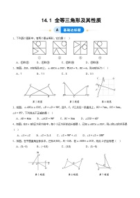 人教版（2024）八年级上册（2024）14.1 全等三角形及其性质同步训练题