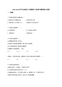 2025_2026学年北京版七年级数学上学期期中模拟练习试卷【附解析】