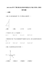 2025_2026学年广西壮族自治区钦州市浦北县七年级上学期1月期末数学试卷【附解析】