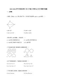 2025_2026学年河南省周口市八年级上学期10月月考数学试卷【附解析】