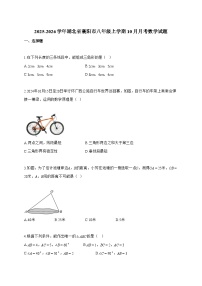 2025_2026学年湖北省襄阳市八年级上学期10月月考数学试卷【附解析】
