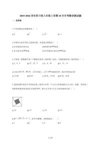 2025~2026学年四川省八年级上册10月月考数学测试卷（含解析）