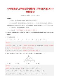 2025-2026学年八年级数学上学期期中模拟卷（华东师大版2024）（含答案）