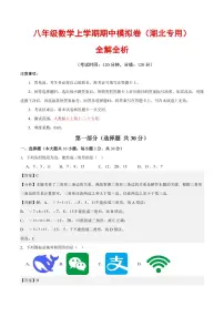 2025-2026学年八年级数学上学期期中模拟卷（湖北专用，人教版2024）（含答案）