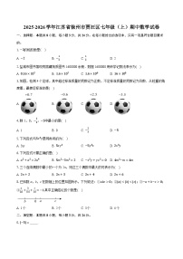 2025-2026学年江苏省徐州市贾汪区七年级（上）期中数学试卷（含答案+解析）